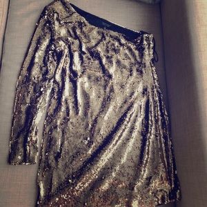 Gold sequin cocktail dress - TopShop US 12